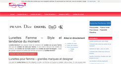 Desktop Screenshot of lunettes-femme.fr